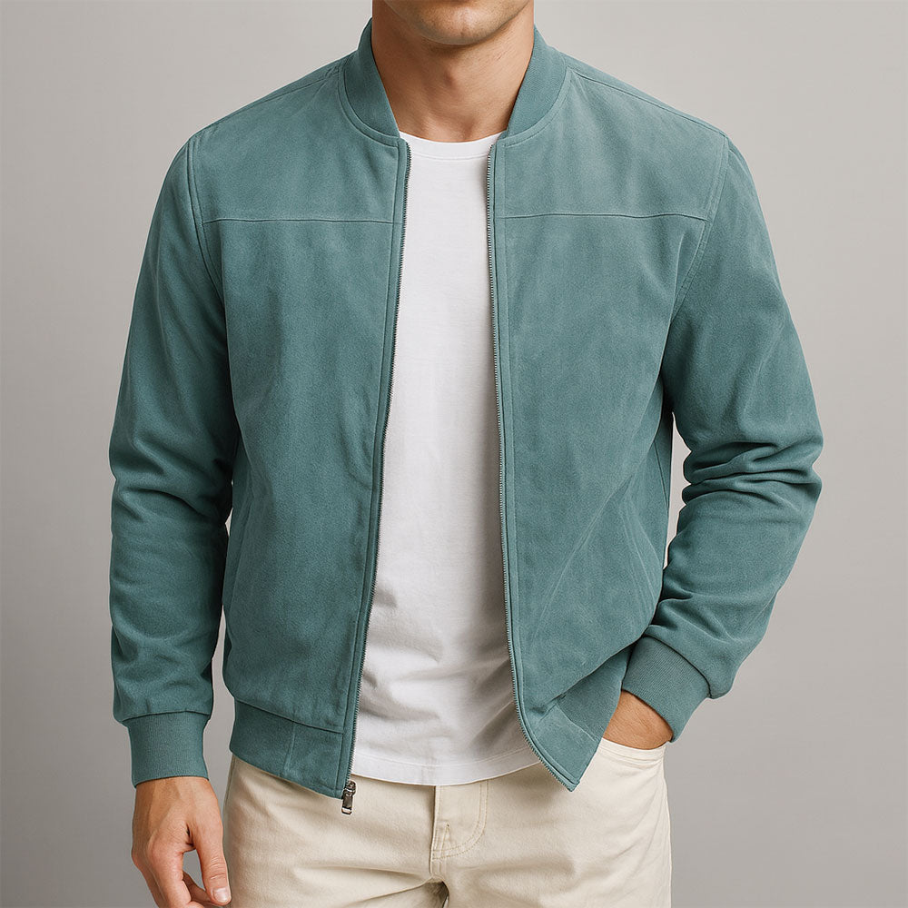 L'Atelier de Lyon | VESTE EN CUIR SUEDE URBAINE