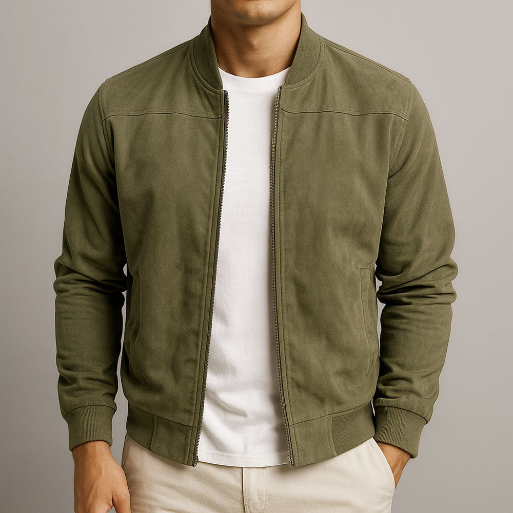 L'Atelier de Lyon | VESTE EN CUIR SUEDE URBAINE