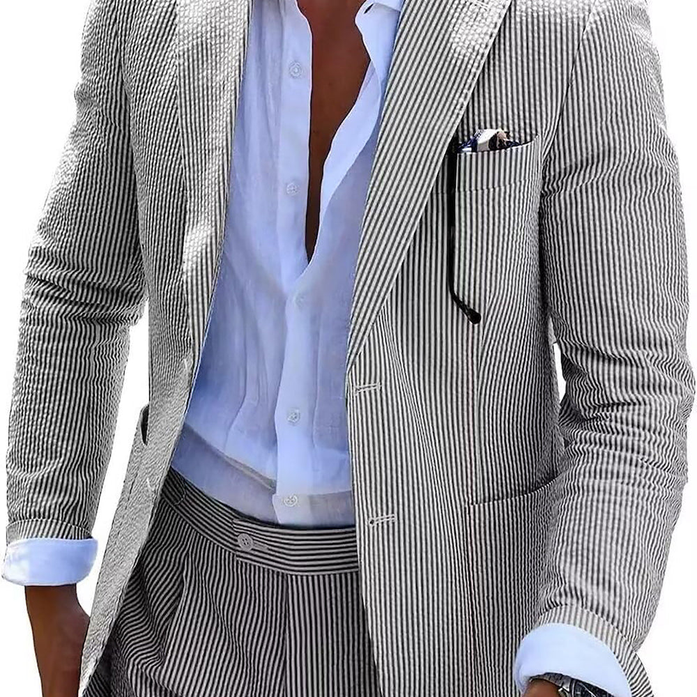 L'Atelier de Lyon | COMPLET ÉTÉ À RAYURES (PANTALONS + VESTE)