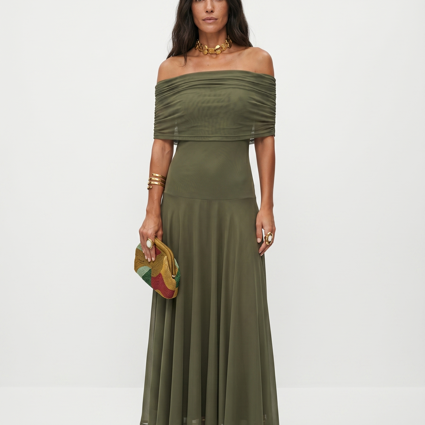 Carla | Robe Maxi Élégante et Épurée