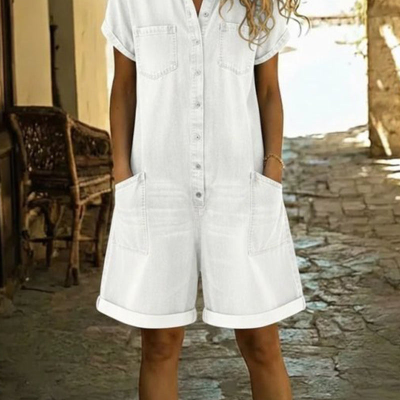 L'Atelier de Lyon | Combishort Capri en Denim