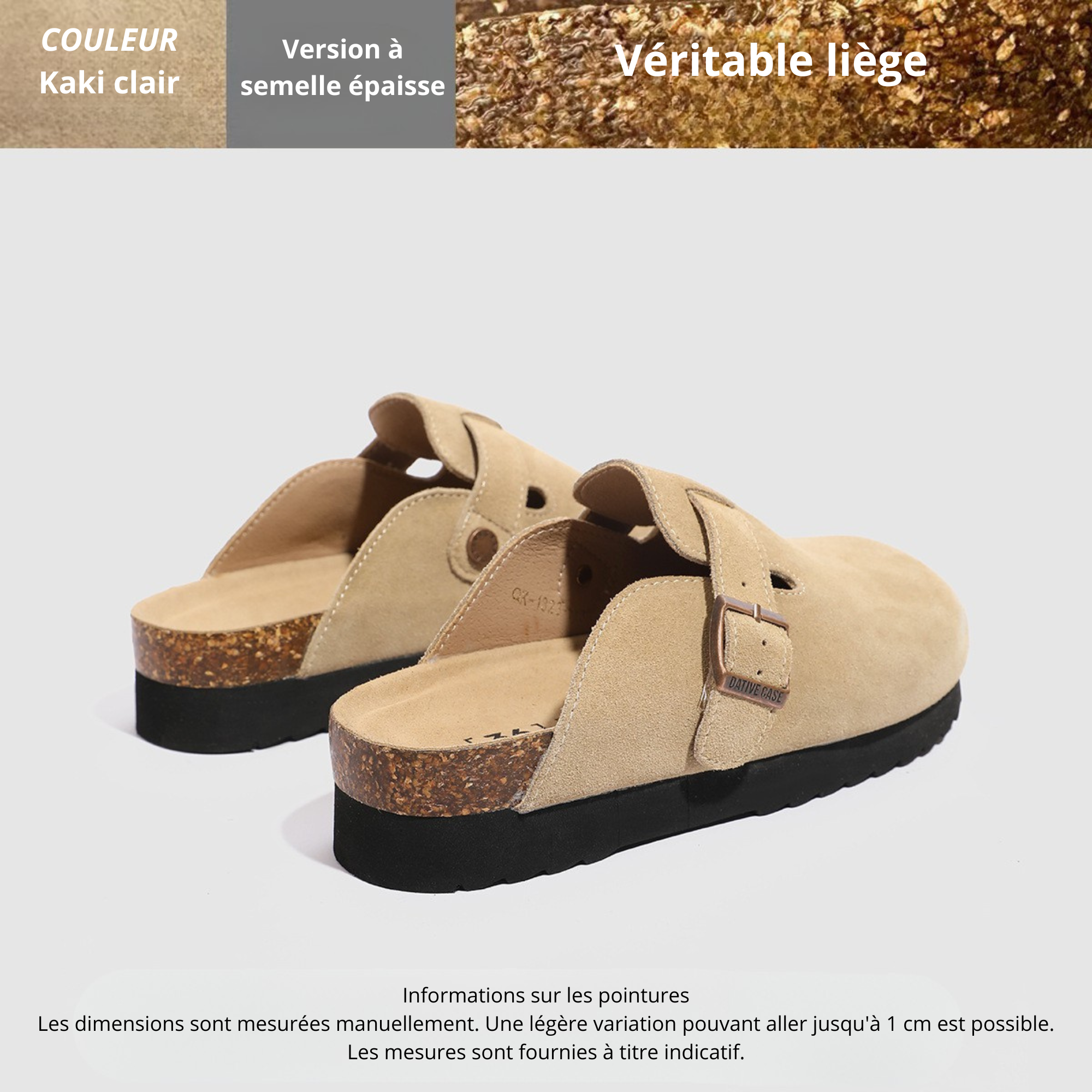 Camille | Sabots Signature en Suède Véritable