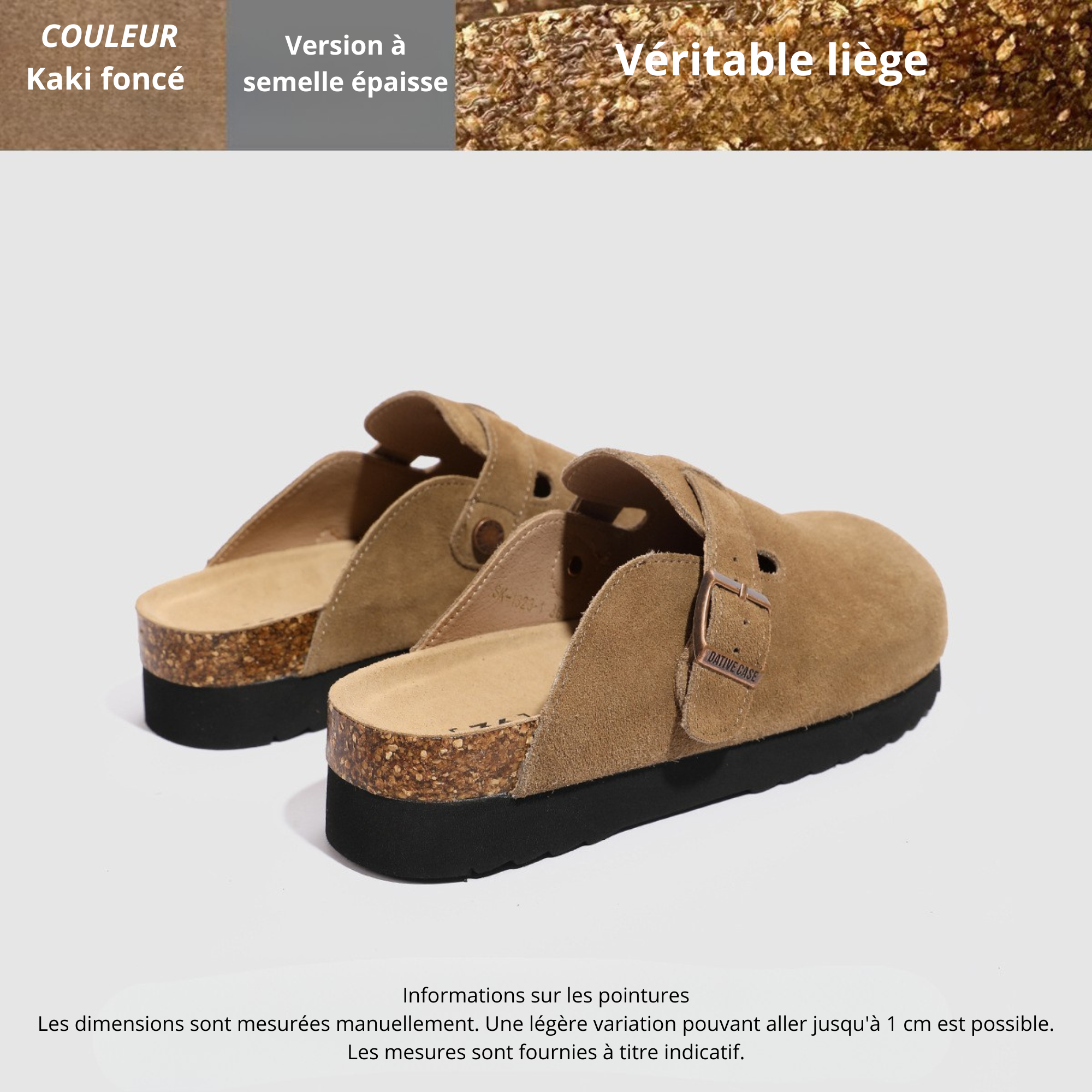 Camille | Sabots Signature en Suède Véritable