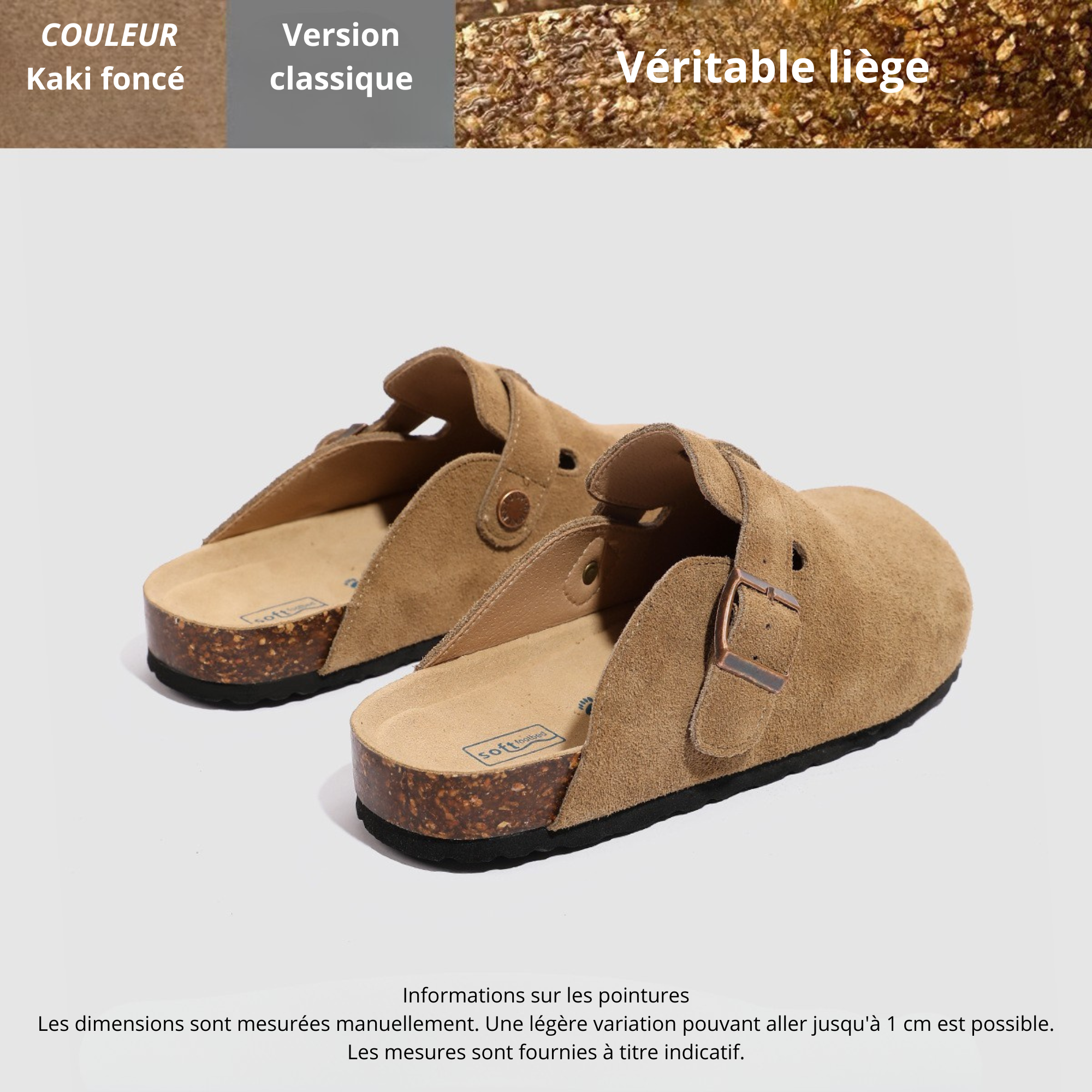 Camille | Sabots Signature en Suède Véritable